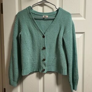 Cat & Jack Girl’s Mint Button-Up Cardigan
